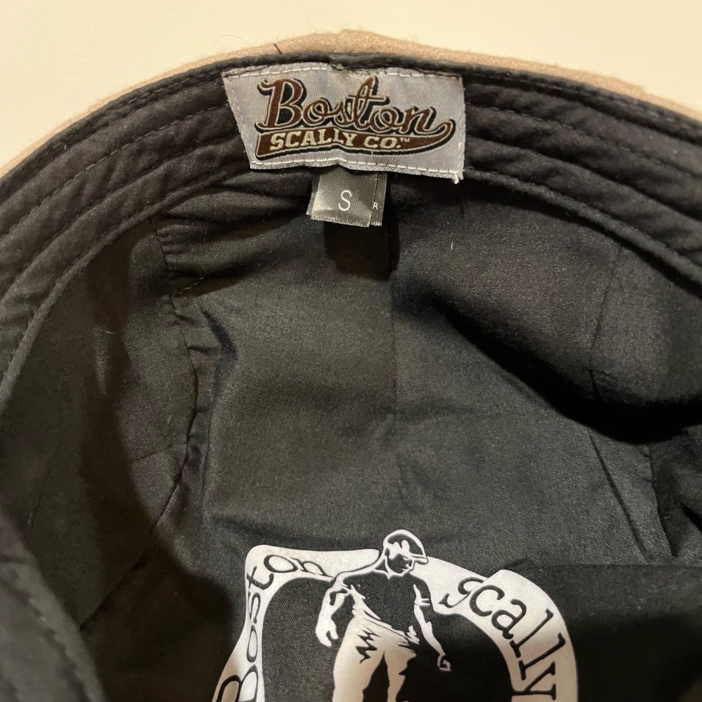Boston Scally Tan Wool Cap Size S - Picture 3 of 5